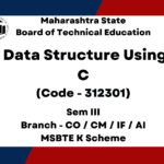 Data Structure Using C for MSBTE 3K Scheme